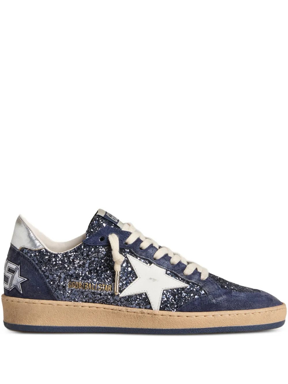 Golden Goose Ball Star glitter-embellishment sneakers - Blue | Farfetch Global
