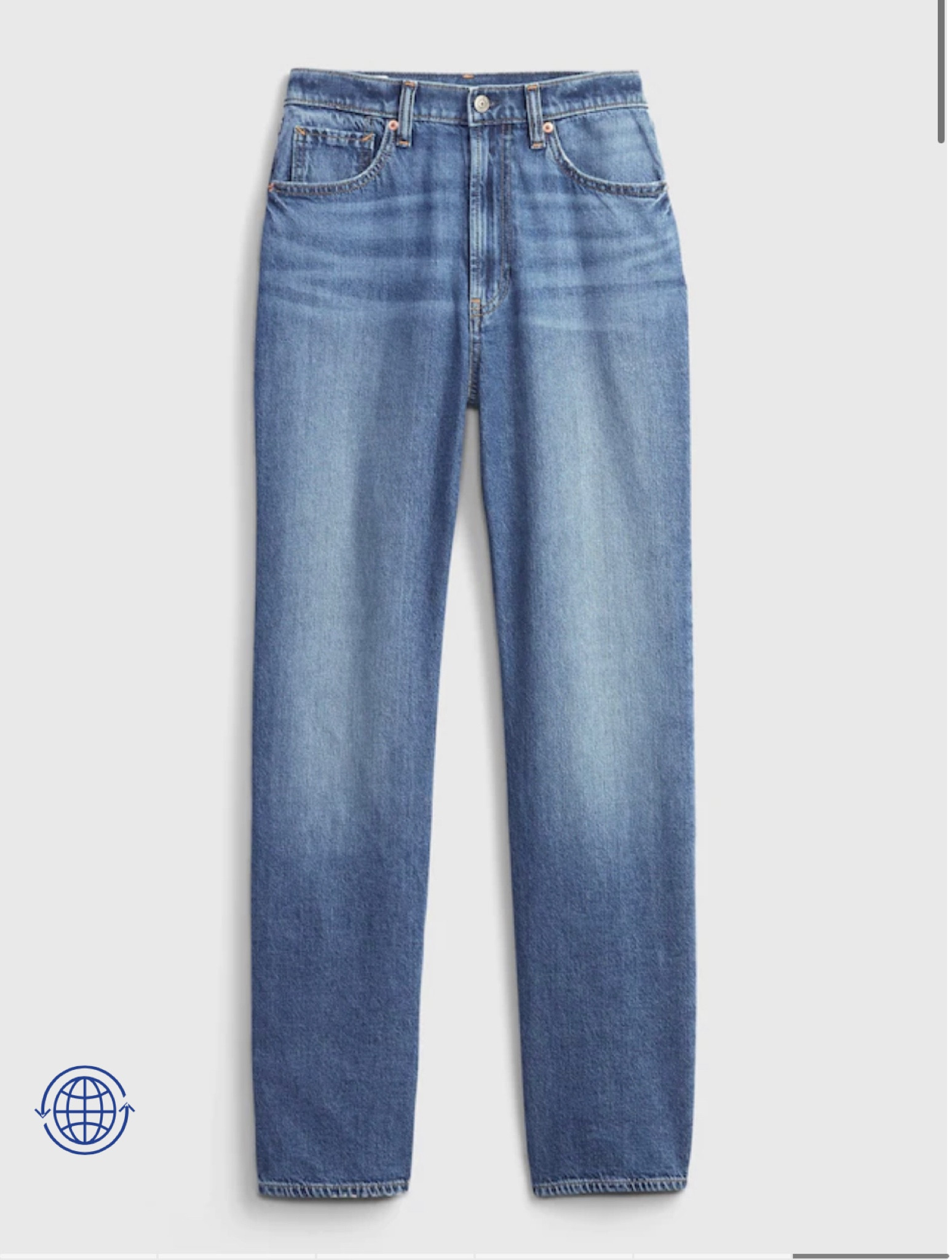 The best straight medium wash jeans! Classic jeans, wide leg jeans, mid wash jeans, no rips 