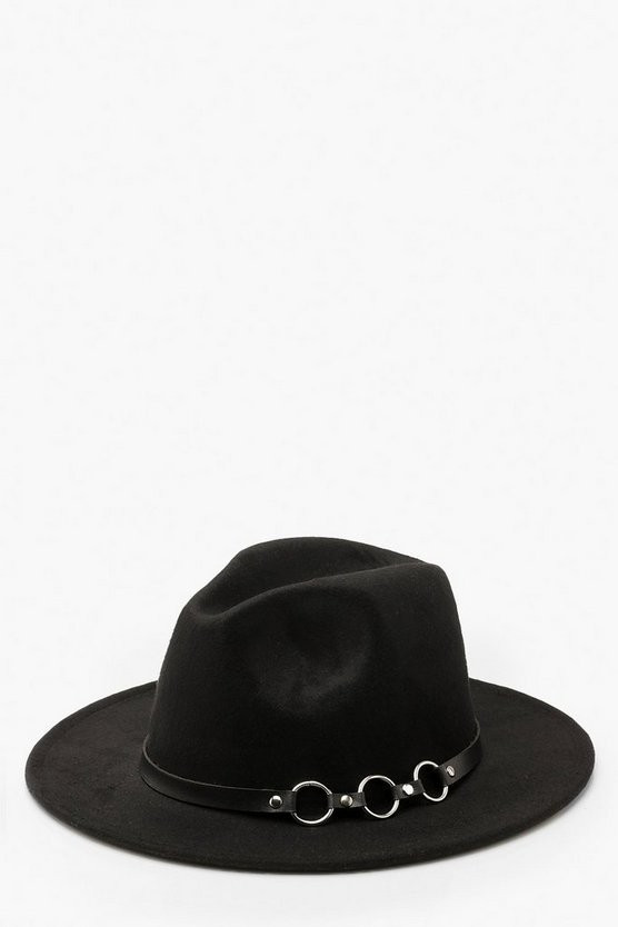 Fedora-Hut mit Ringdetail | Boohoo.com (DE)