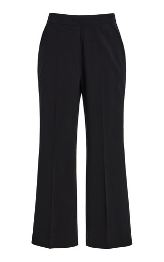 Wool Cropped Cigarette Trousers | Moda Operandi (Global)