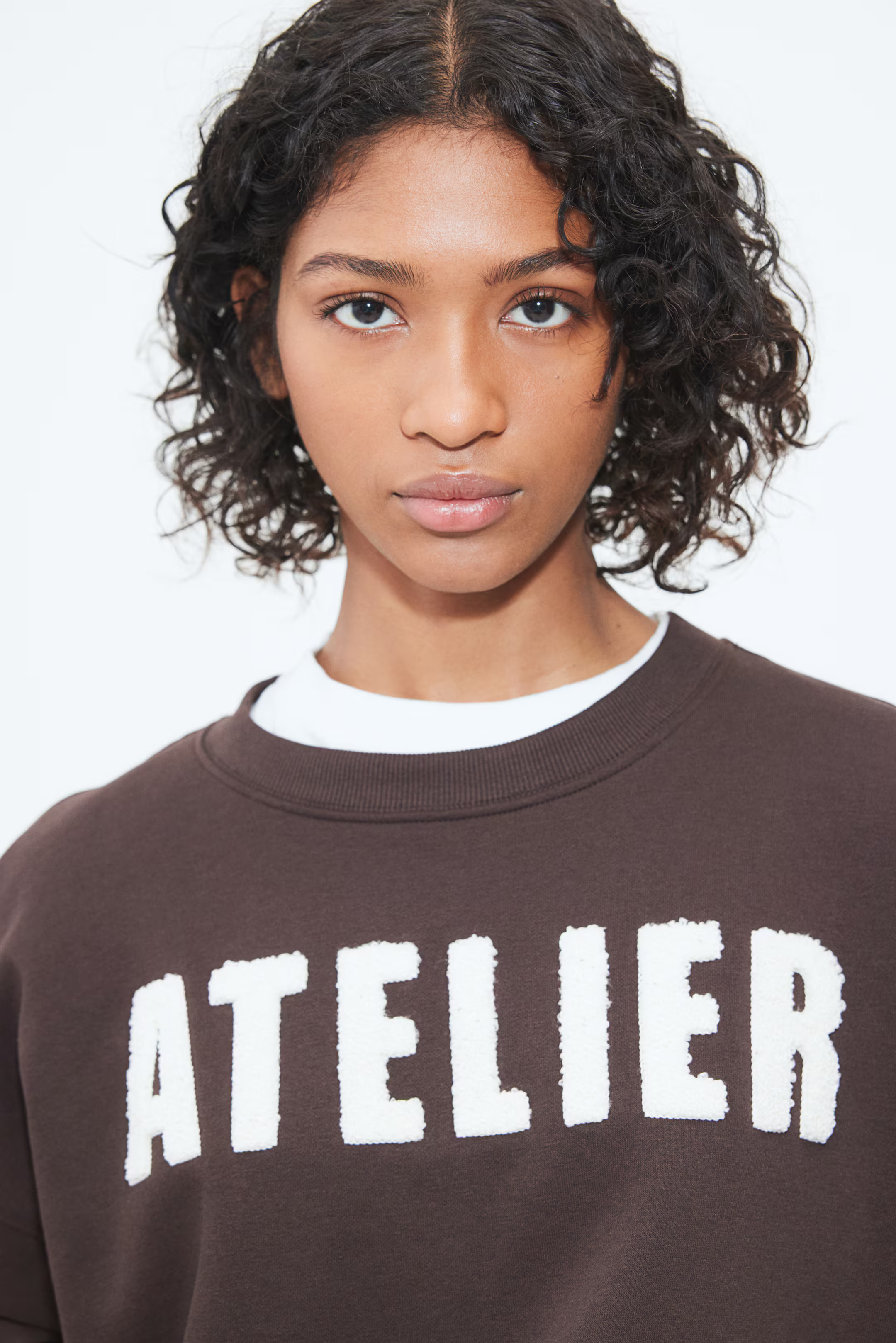 Sweatshirt with Text Motif | H&M (US + CA)