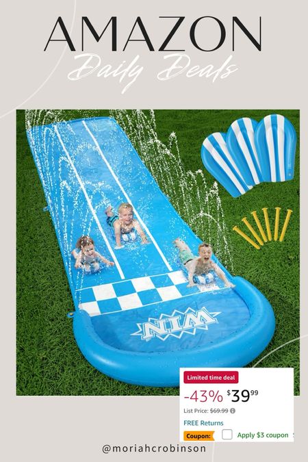 Amazon daily deal - the perfect slip and slide for this summer!!

Outdoor, toys, kid toys, Amazon toys

#LTKkids #LTKfindsunder50 #LTKsalealert