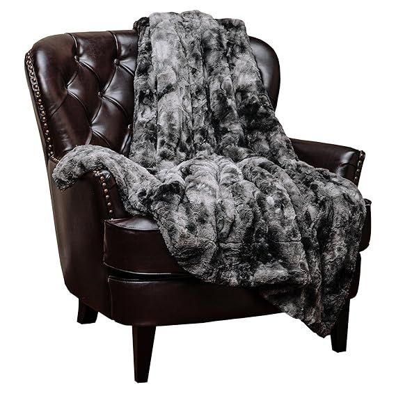 Chanasya Faux Fur Throw Blanket | Super Soft Fuzzy Light Weight Luxurious Cozy Warm Fluffy Plush ... | Amazon (US)