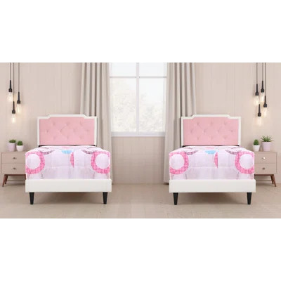 Getafe White Bed Set Of 2 | Wayfair North America