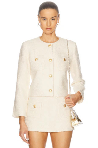 L'Academie Dapheen Jacket in Beige | FWRD 