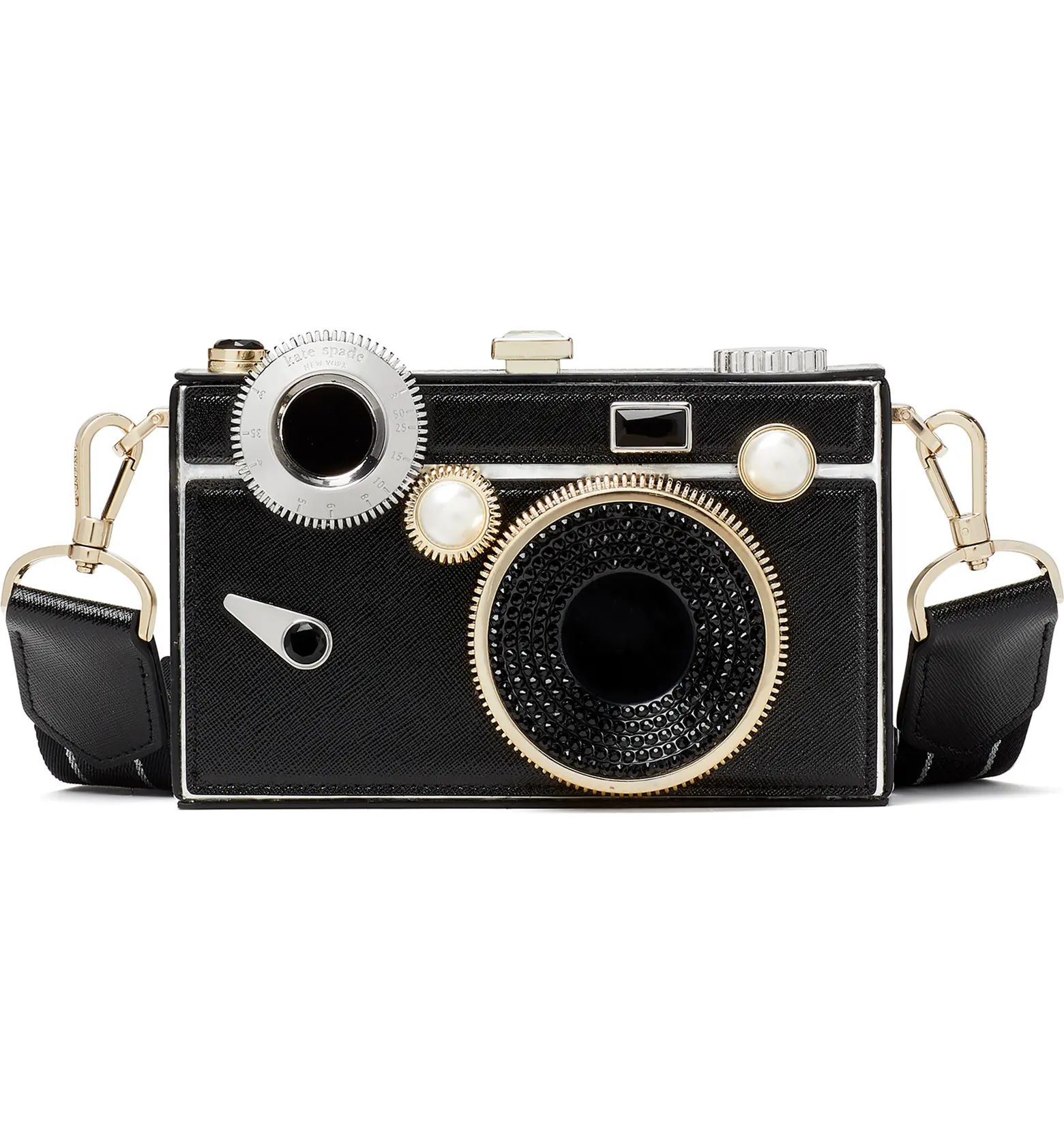 clic metallic leather 3d camera bag | Nordstrom