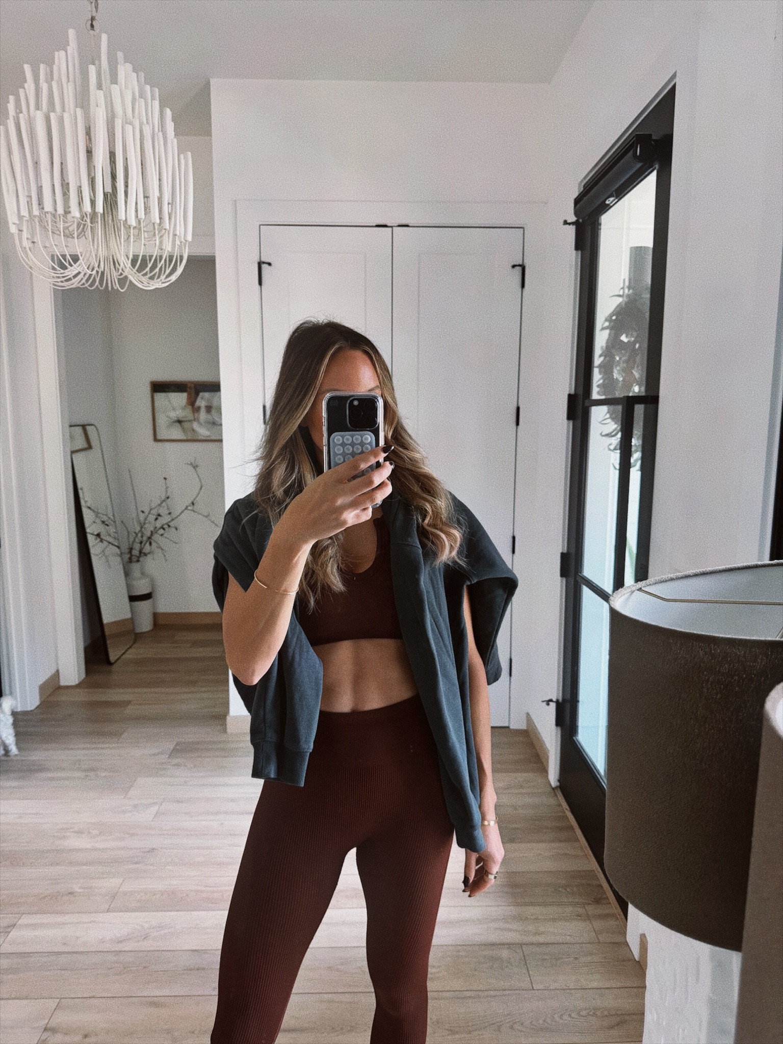 Wearing a small in the workout set. I have this workout set in so many colors. Always get compliments on it. Sweatshirt is an XL.

#LTKover40 #LTKfitness #LTKfindsunder50