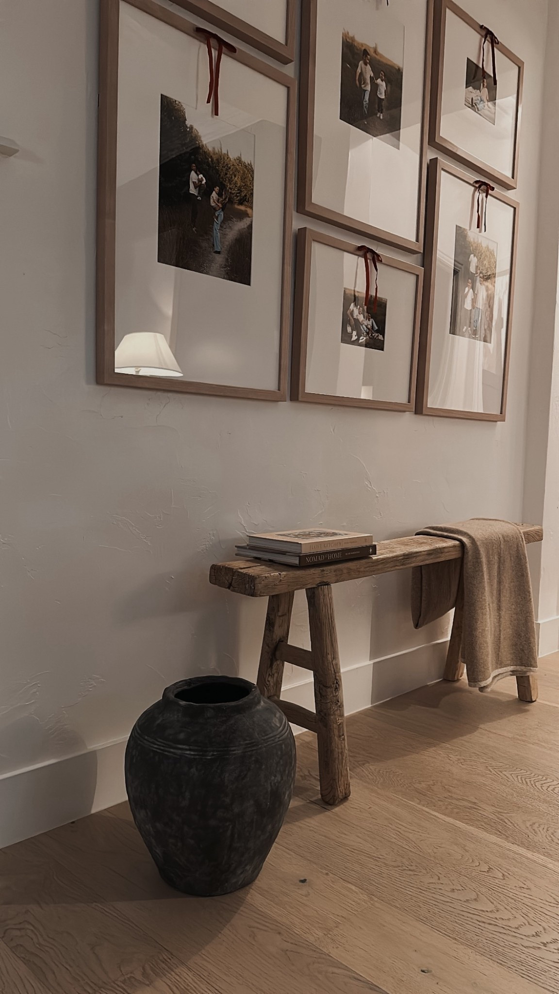 My favorite gallery wall that comes with the easiest hanging template! Vase I grabbed at Home Goods! 

#LTKHome