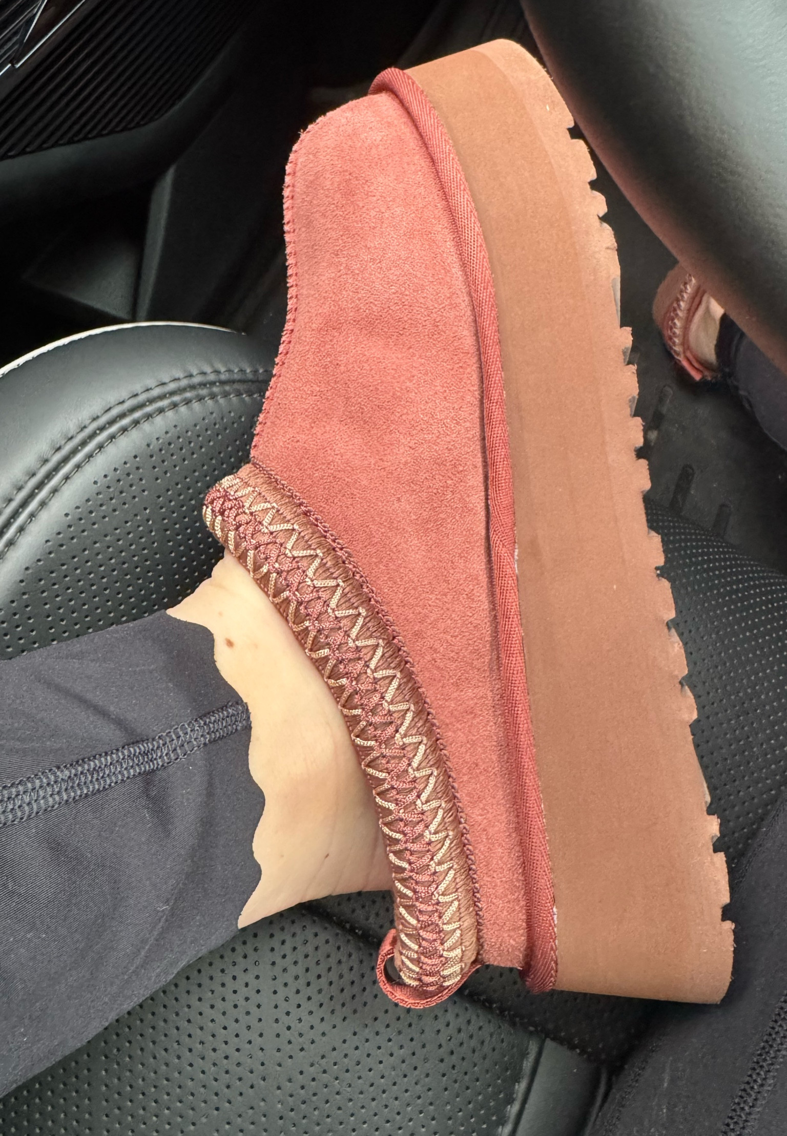 Platform Tasman UGGs in red jasper 

#LTKStyleTip #LTKShoeCrush #LTKSeasonal