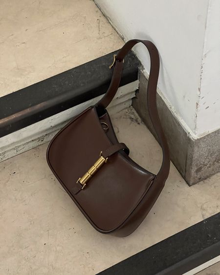 Brown & Gold Leather Bag, Shoulder Bag, 90s Bag, Gold Detail, Everyday Bag.

#LTKfindsunder50 #LTKstyletip #LTKfindsunder100