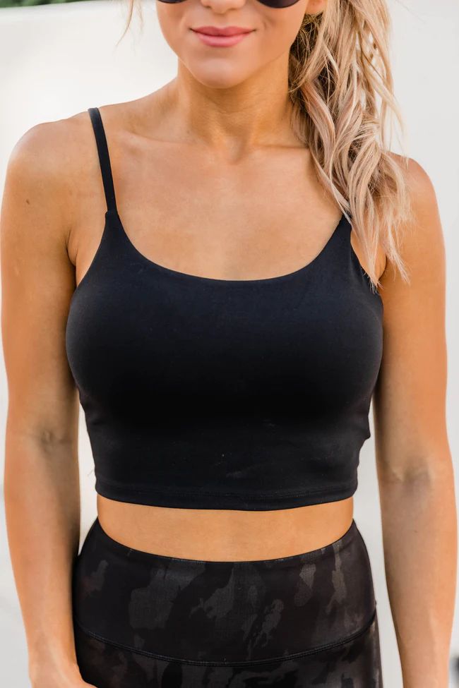 Let's Seize The Day Black Bra Top | Pink Lily