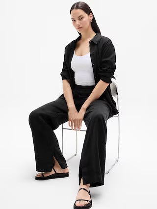 Retreat Linen High Rise Wide Leg Pant | Athleta