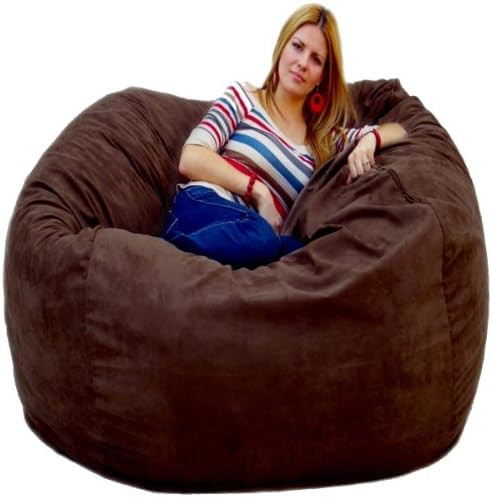 Cozy Sack 5-Feet Bean Bag Chair, Large, Chocolate | Amazon (US)