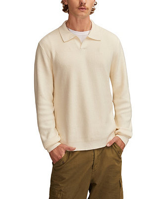 Lucky Brand Men's Johnny Collar Polo Sweater - Macy's | Macy's