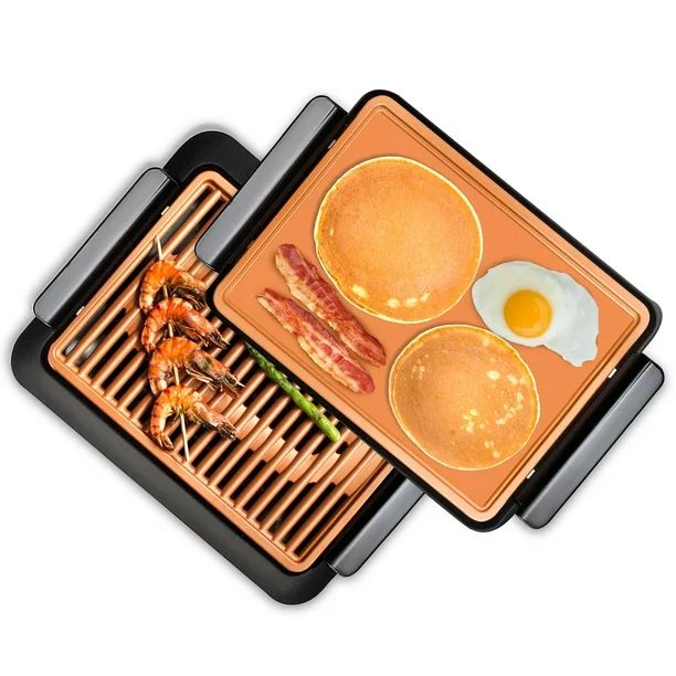 Gotham Steel Smokeless Electric Indoor Grill with Interchangeable Griddle Insert, Nonstick - Walm... | Walmart (US)