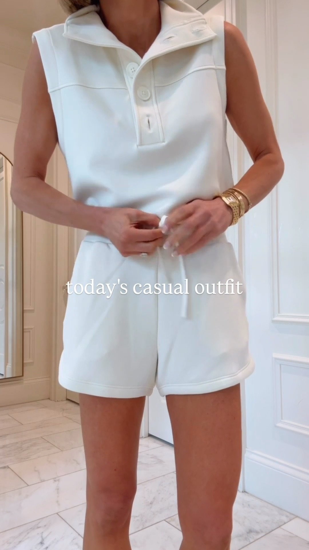 Casual summer outfit.

Size Reference —
• small in top
• small in shorts
• 5’7 in height

#LTKsummer