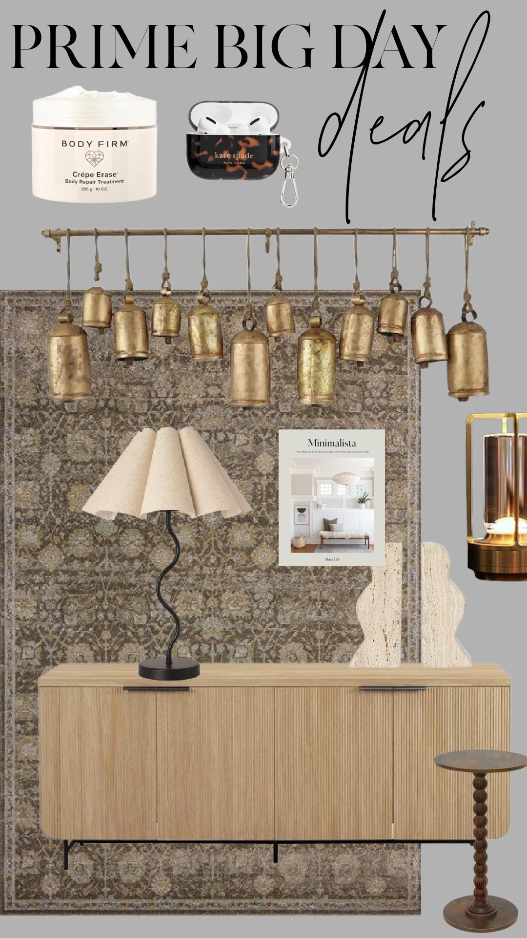 Prime Big Day is here, and I’ve rounded up the pieces I’m eyeing and loving for home + everyday favorites.
From the textured neutral rug and modern fluted sideboard to sculptural lamps, earthy bells, and chic tortoise AirPods case — these finds bring style and savings all in one spot.

Tap to shop each item directly and save big before the deals end!

#PrimeBigDay #LTKHome #LTKDeals #LTKFindsUnder50 #LTKSaleAlert #NeutralHomeStyle #ModernRusticDecor #AmazonPrimeDayDeals #LTKMustHaves

#LTKHome #LTKSaleAlert #LTKFindsUnder50