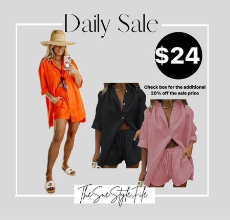 Beach vacation. Resort wear. Daily deal. Vacation outfits. Spring sale. Socks sales. Swim. Coverup. Sweat shorts sale. Daily sale. Athleisure set fits tts. Road trip. 
Swimsuit. Athleisure. Workout shorts. . Coverup. Spring fashion. Spring sale.. Vacation outfits. Resort wear. 

Follow my shop @thesuestylefile on the @shop.LTK app to shop this post and get my exclusive app-only content!

#liketkit 
@shop.ltk
https://liketk.it/4DyEQ

Follow my shop @thesuestylefile on the @shop.LTK app to shop this post and get my exclusive app-only content!

#liketkit #LTKfitness #LTKmidsize #LTKVideo #LTKsalealert
@shop.ltk
https://liketk.it/4DyHF

#LTKVideo #LTKsalealert #LTKswim