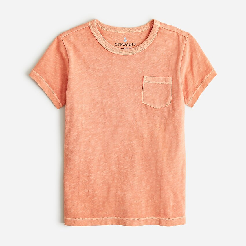 Kids' garment-dyed pocket T-shirt | J. Crew US