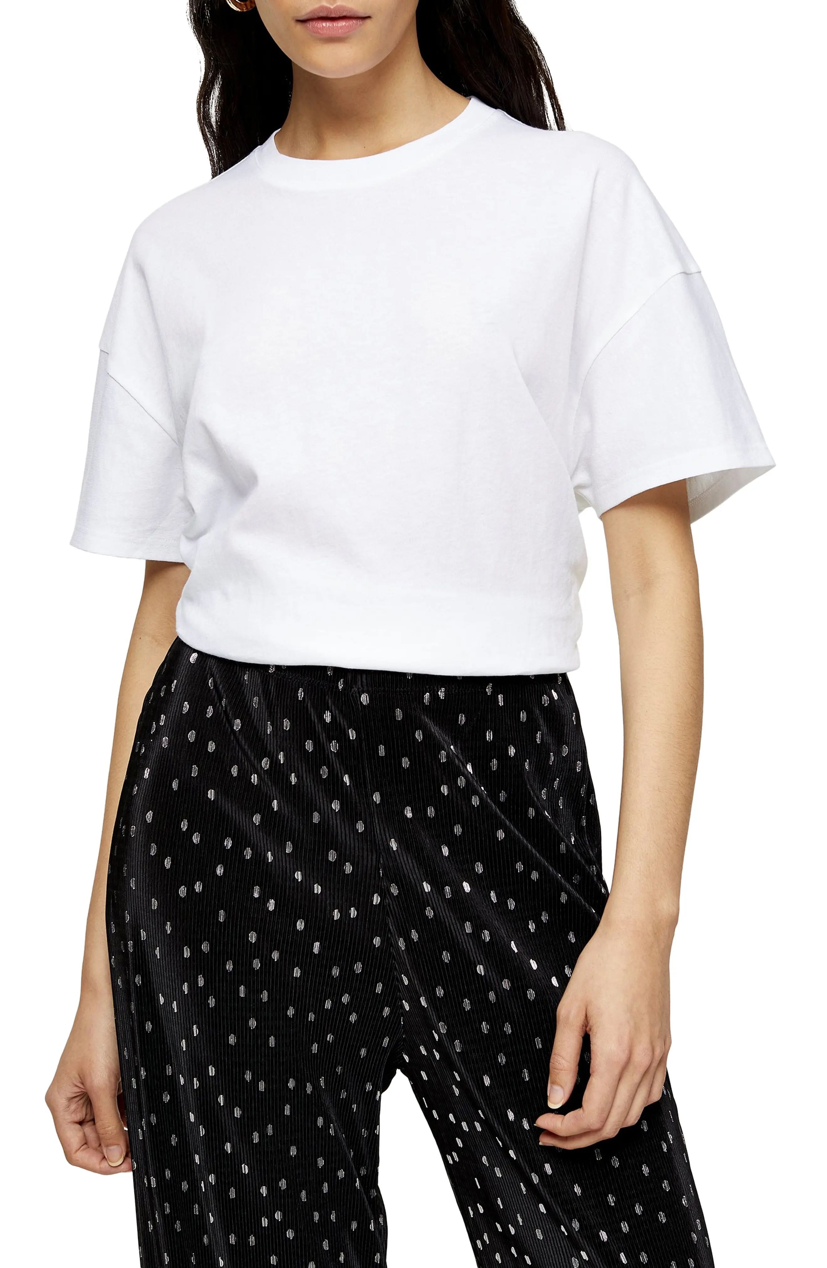 Women's Topshop Weekend Tee, Size Small - White | Nordstrom