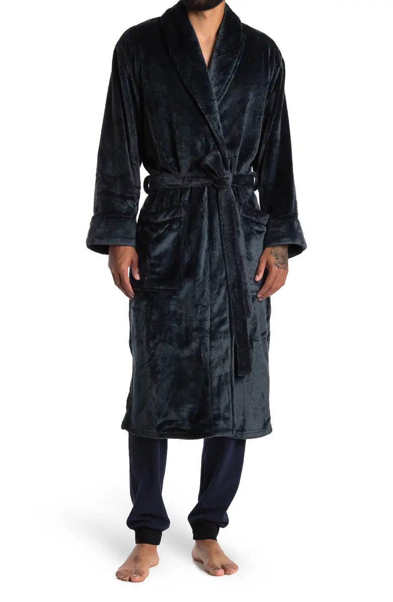 DANIEL BUCHLER Plush Shawl Collar Tie Waist Robe | Nordstromrack | Nordstrom Rack