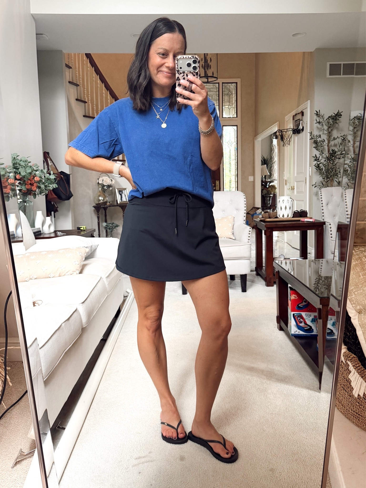 Sports mom outfit! Oversized tee runs true to size. Vuori look for less skort runs small - I sized up to a medium.

#LTKootd #LTKmomlife #LTKActive