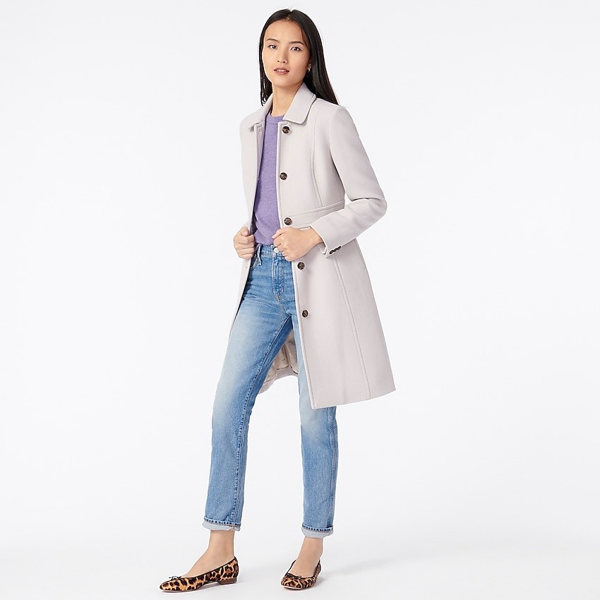 Classic day coat in Italian double-cloth wool with Thinsulate® | J. Crew US