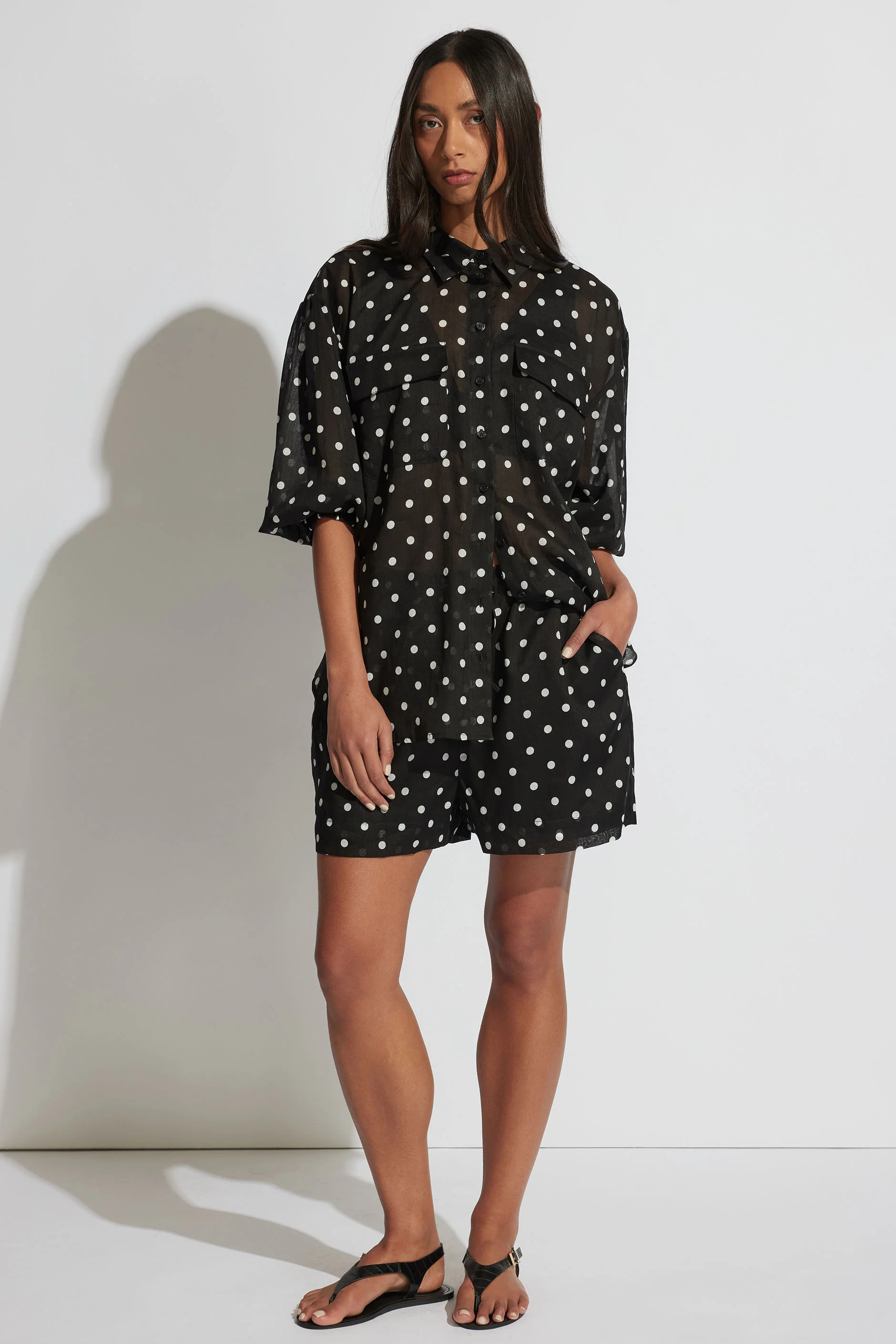 Brooke Ramie Short - Polka Dot | DECJUBA | DECJUBA