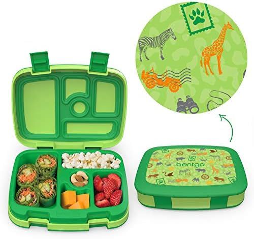 Bentgo Kids Prints Leak-Proof, 5-Compartment Bento-Style Kids Lunch Box - Ideal Portion Sizes for... | Amazon (CA)