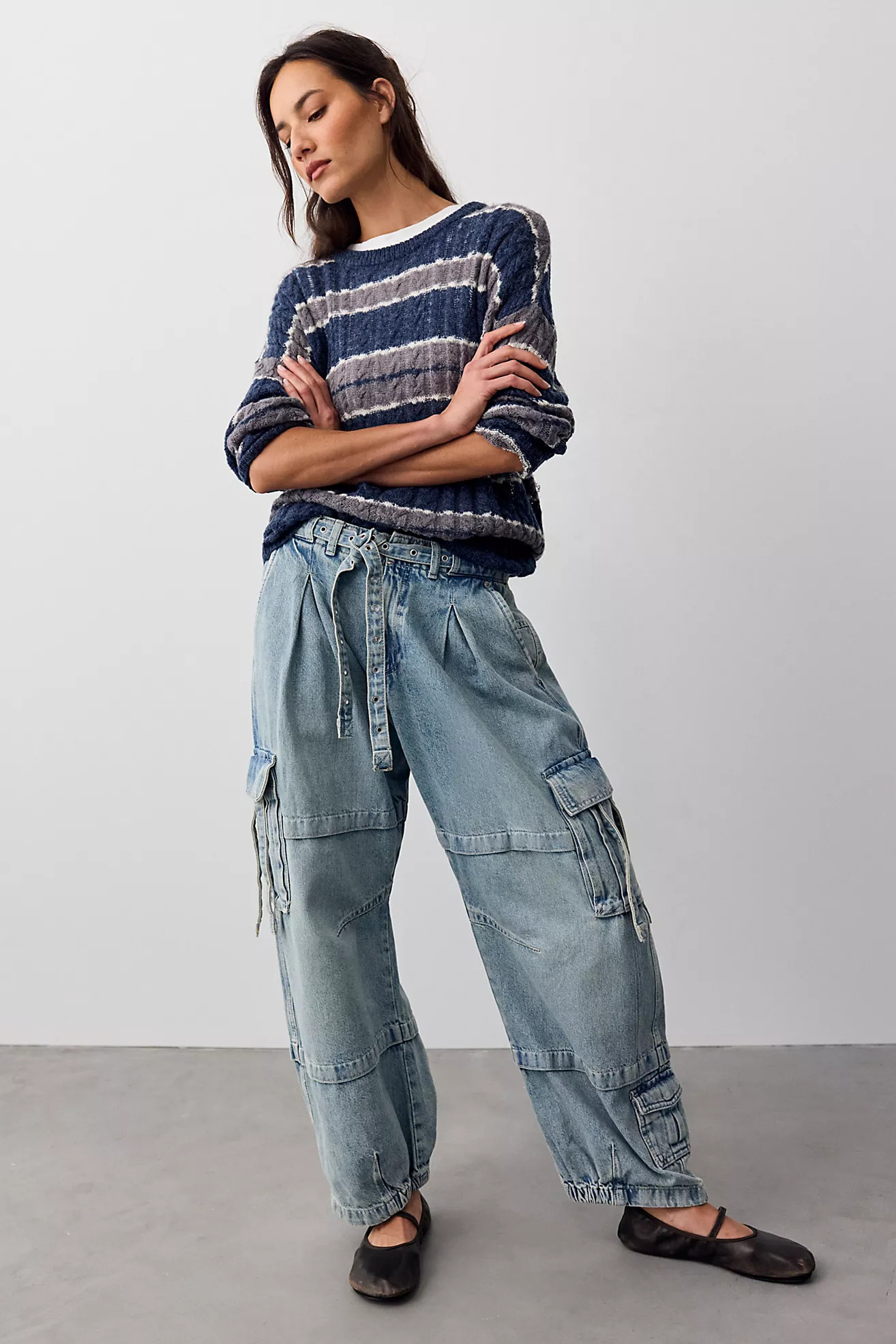 We The Free Reef Curved Cargo Jeans | Free People (Global - UK&FR Excluded)