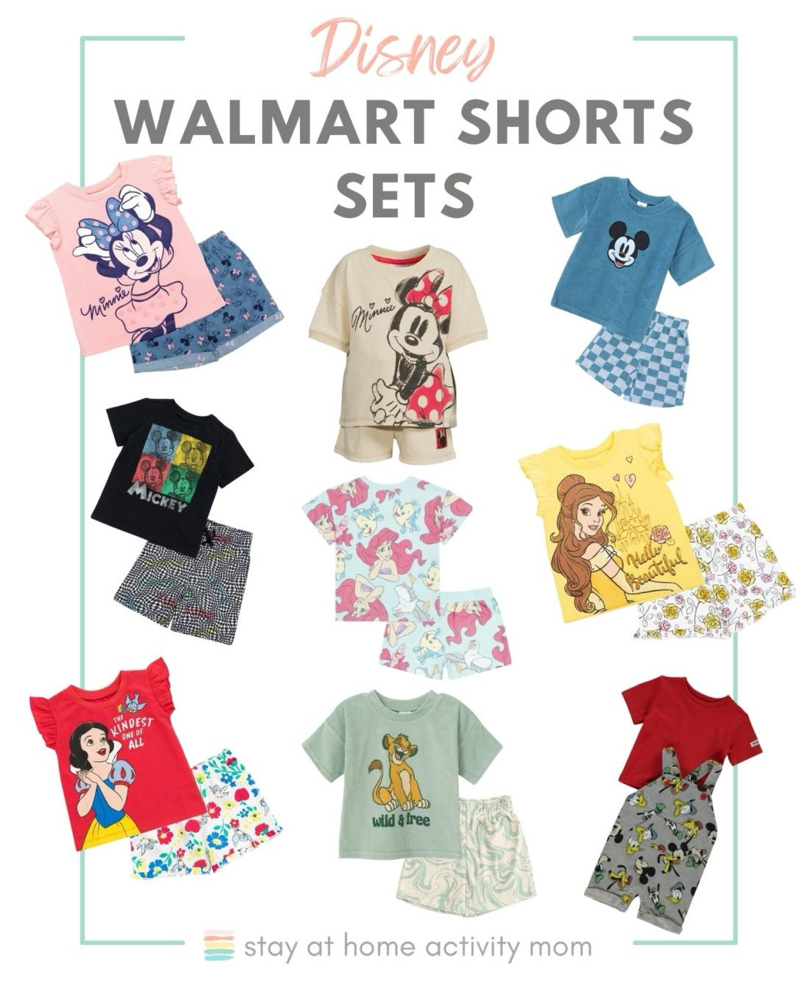 Cute Disney shorts sets at great Walmart prices! Many sets go from toddler to kid size… sibling matching anyone?!

#LTKkids #LTKfamily #LTKtravel