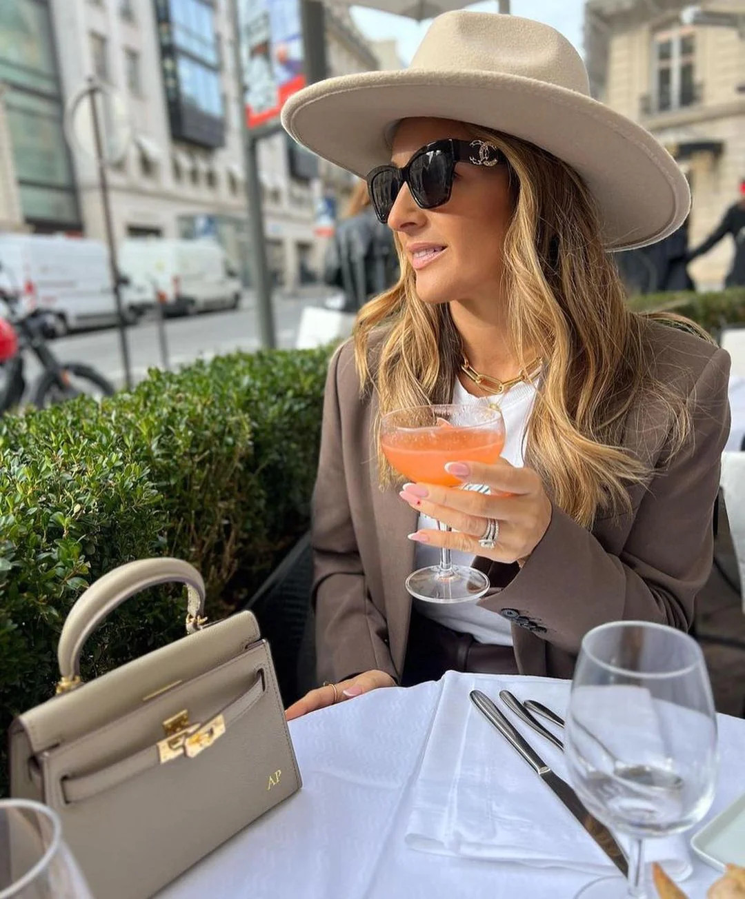 Lily & Bean Hettie Mini Bag with Fabric Strap - Khaki with Initials | Lily and Bean