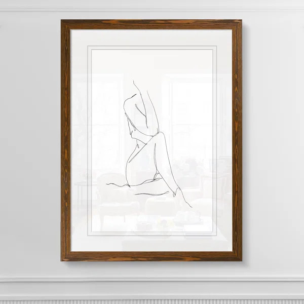 Nude Contour Sketch I by Paul Cezanne - Picture Frame Painting | Wayfair North America