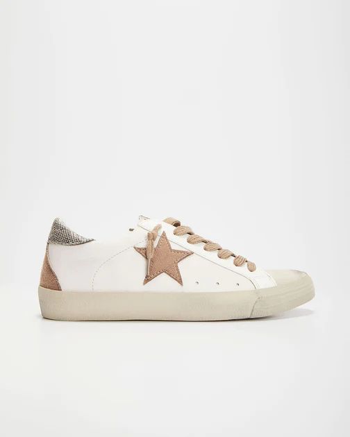 Stardust Sneakers - White/Brown | VICI Collection