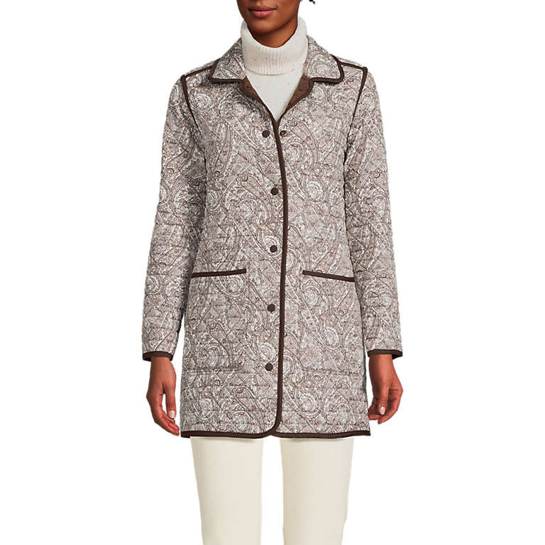 Women's Insulated Reversible Barn Coat | Lands' End (US)