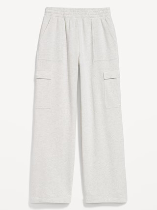 High-Waisted SoComfy Cargo Wide-Leg Sweatpants | Old Navy (US)