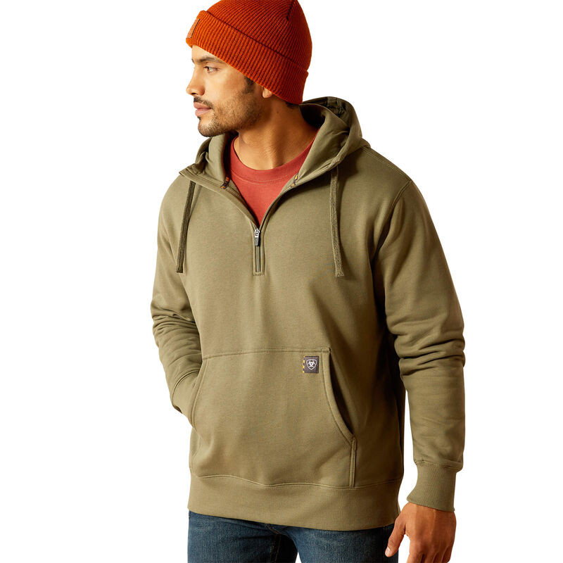 Rebar Workman 1/4 Zip Hoodie | Ariat (US)