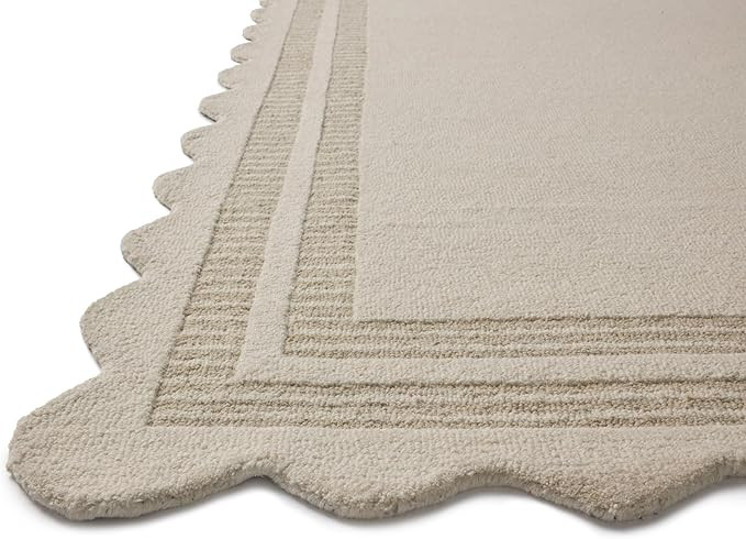 Loloi Chris Loves Julia Scottie Collection SCO-01 Ivory/Grey 9'-3" x 13', .87" Pile Height, Area ... | Amazon (US)