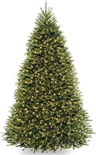 National Tree Company Pre-Lit Artificial Full Christmas Tree, Green, Dunhill Fir, Dual Color LED ... | Amazon (US)