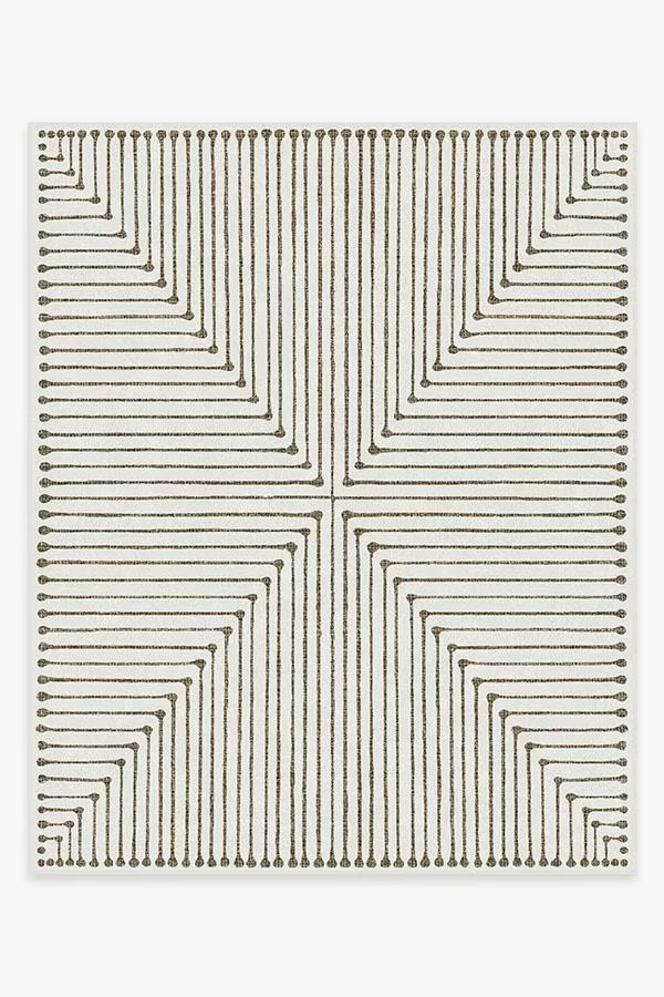 Jonathan Adler Inkdrop Camel & Ivory Rug | Ruggable
