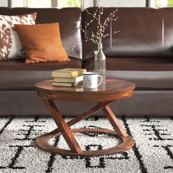 Brinson Solid Wood Trestle Coffee Table | Wayfair North America