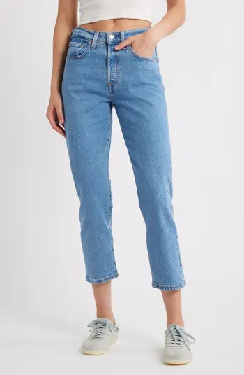 501® Original Crop Straight Leg Jeans | Nordstrom
