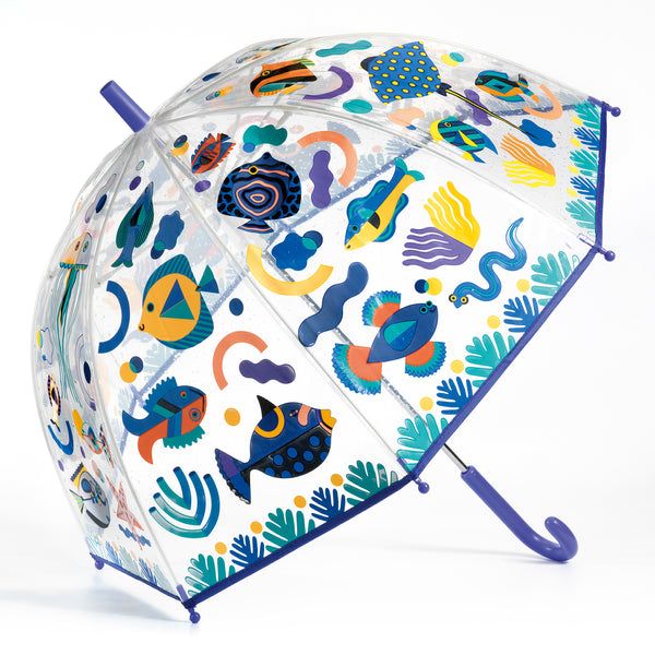 Djeco  Kids Transparent Umbrella - Fishes - Trouva | Trouva (Global)