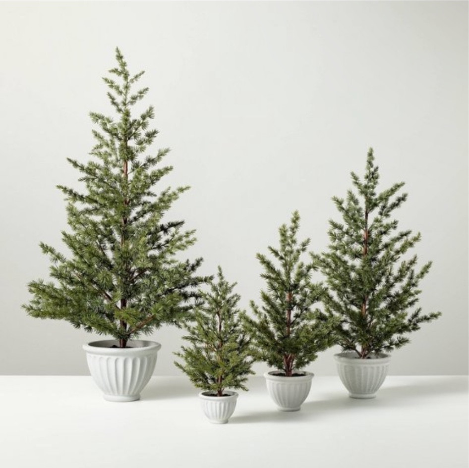 FAUX SPRUCE TREES
🤍

#LTKHome #LTKHoliday #LTKSeasonal