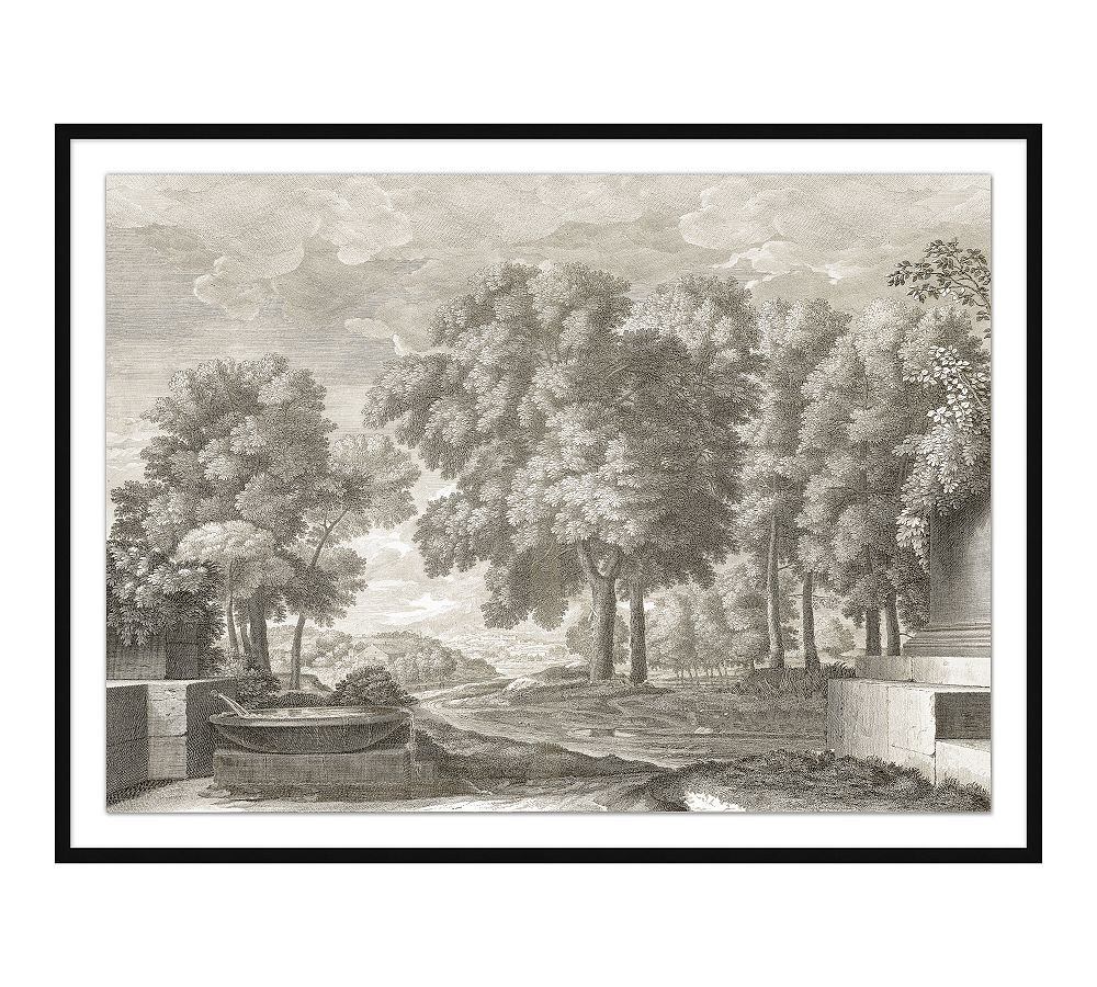 Etched Garden Framed Print | Pottery Barn (US)