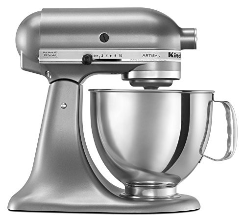 KitchenAid KSM150PSCU Artisan Series 5-Qt. Stand Mixer with Pouring Shield - Contour Silver | Amazon (US)