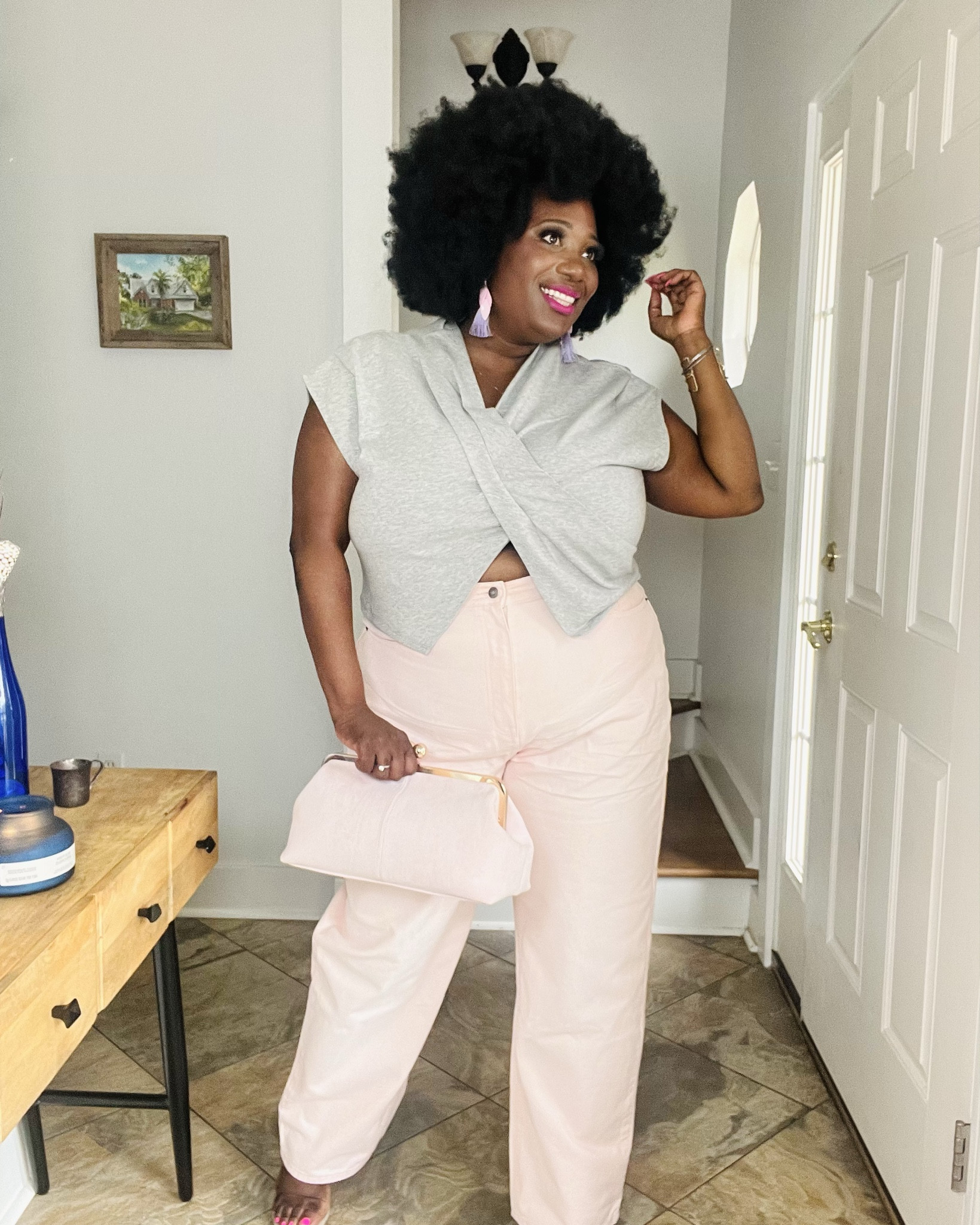 Loving this KBB top exclusively available at @Target 
I bought the XXL in the top and size 17 in the pink KBB barrel leg jeans

#LTKgrwm #LTKMothersDay #LTKPlusSize