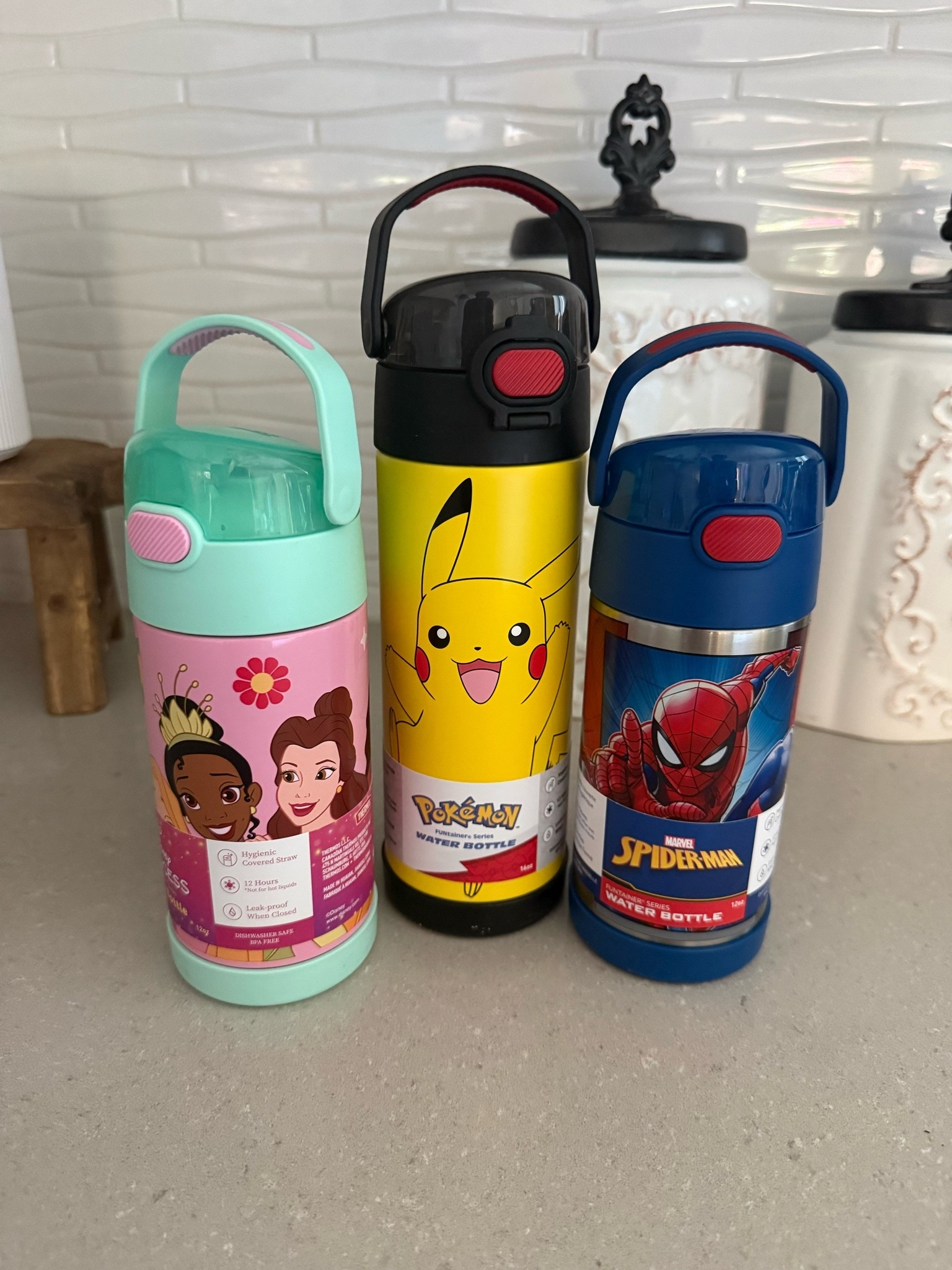 Back to school finds for the kiddos! The smaller size is 12 oz and the larger is 16oz. The larger one doesn’t have a straw and is a pour bottle. 

Target, Thermos, Back to school finds, kids water bottle, spider man water bottle, Pokemon water bottle, princess water bottle

#LTKmomlife #LTKKids