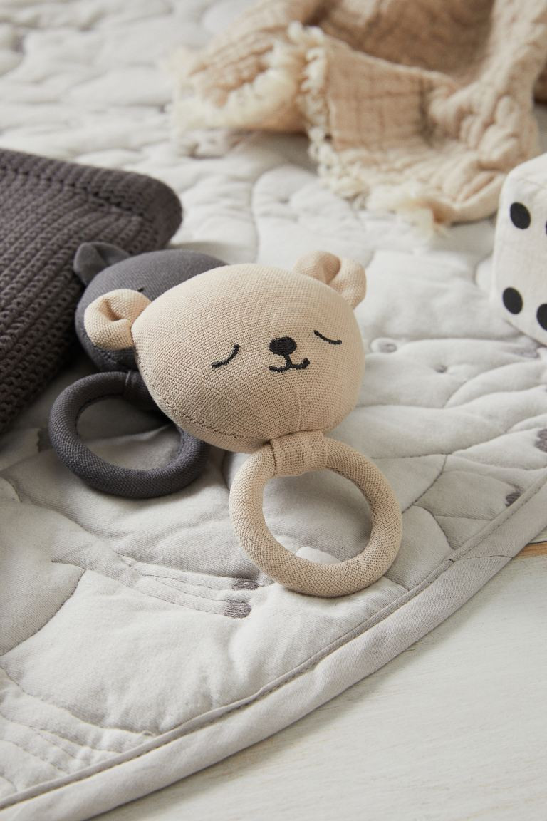 Canvas rattle - Light beige/Bear - Home All | H&M GB | H&M (UK, MY, IN, SG, PH, TW, HK)
