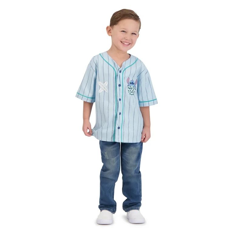 Stitch Toddler Boy Baseball Shirt, Sizes 12M-5T | Walmart (US)
